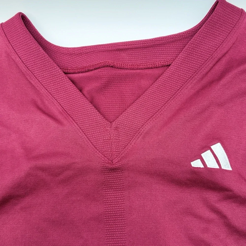 Adidas Mens 2XL Primeknit Maroon Football Jersey , Tech-fit